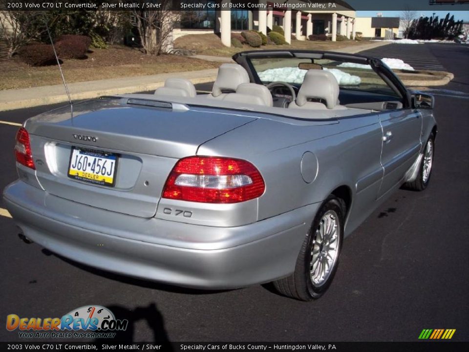 2003 Volvo C70 LT Convertible Silver Metallic / Silver Photo #16