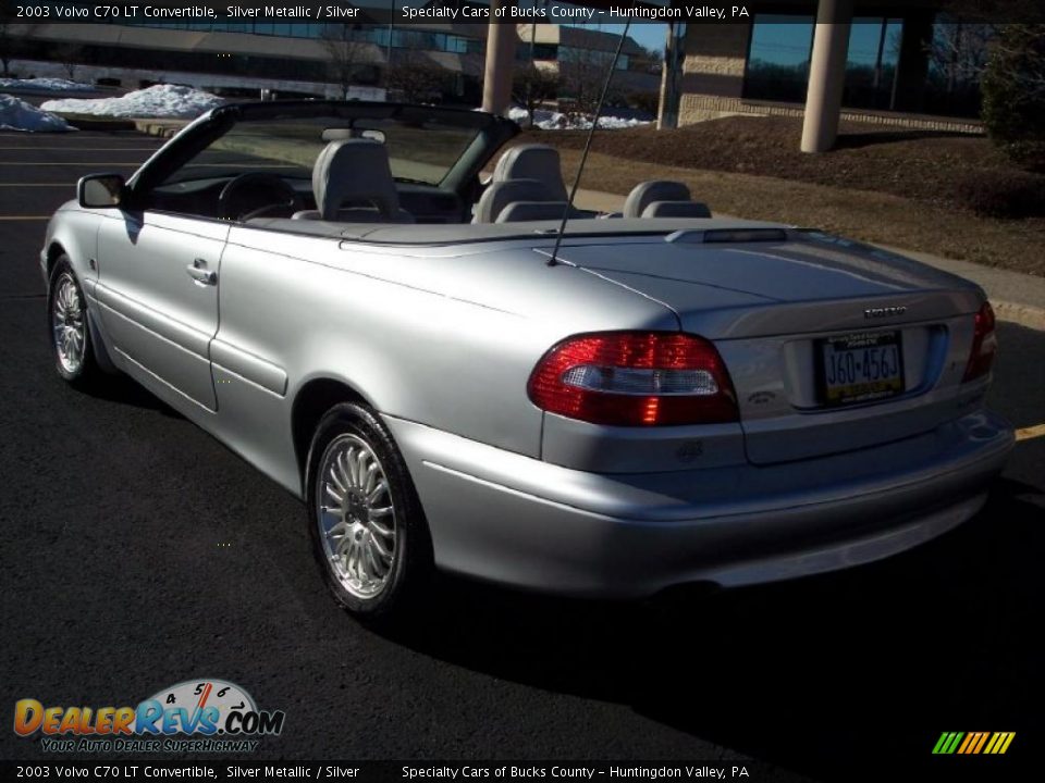 2003 Volvo C70 LT Convertible Silver Metallic / Silver Photo #17