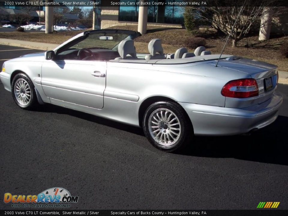 2003 Volvo C70 LT Convertible Silver Metallic / Silver Photo #18