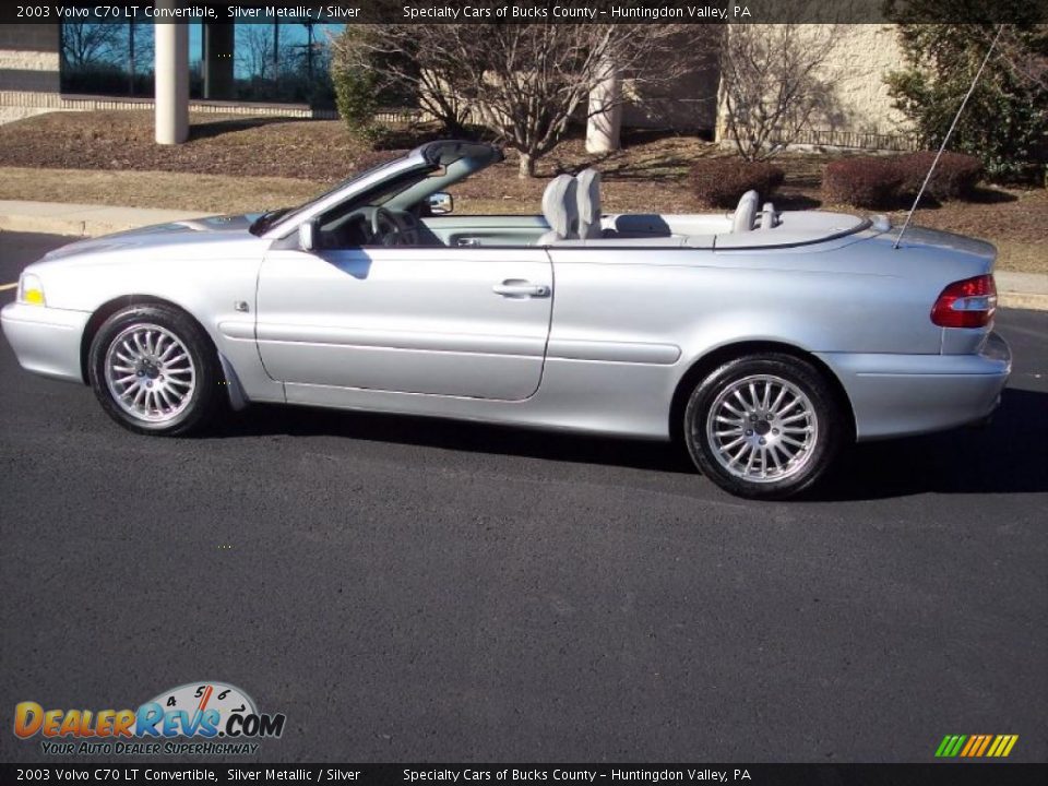 2003 Volvo C70 LT Convertible Silver Metallic / Silver Photo #19