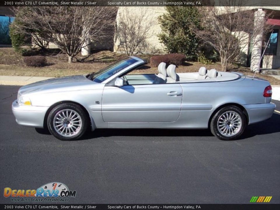 2003 Volvo C70 LT Convertible Silver Metallic / Silver Photo #20