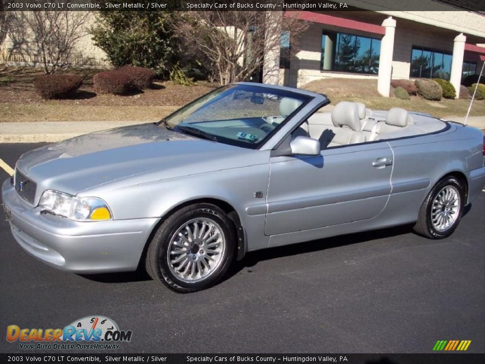 2003 Volvo C70 LT Convertible Silver Metallic / Silver Photo #21