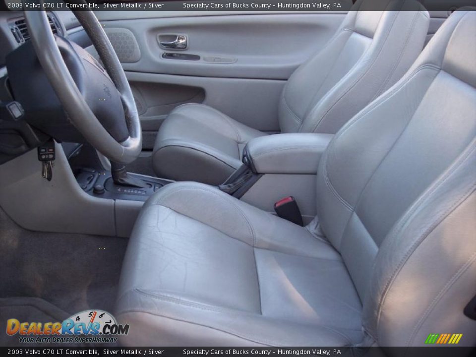2003 Volvo C70 LT Convertible Silver Metallic / Silver Photo #23