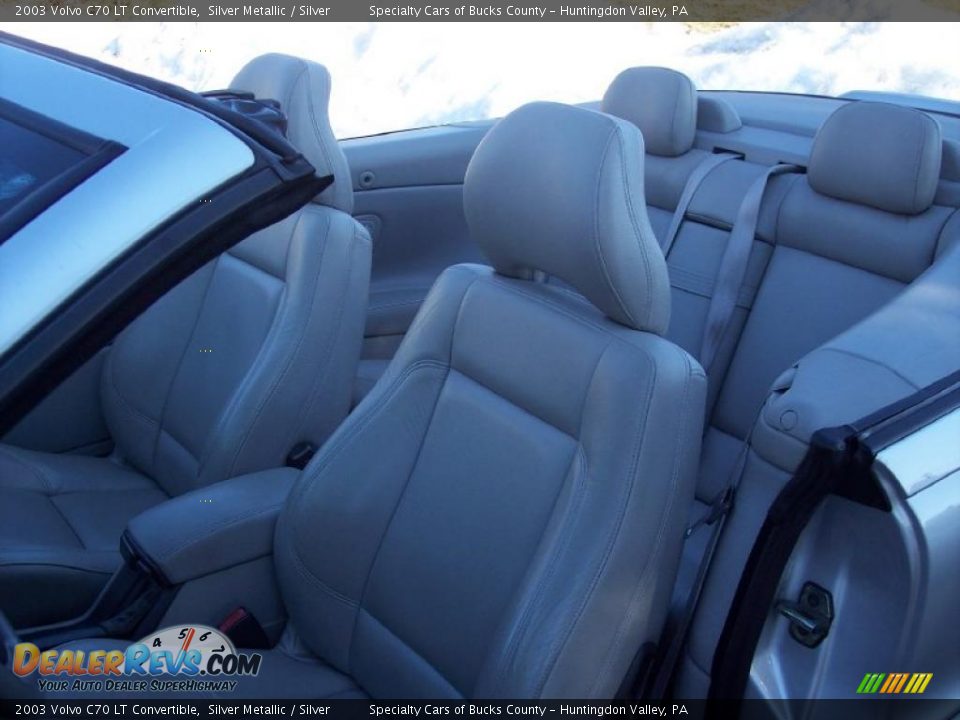 2003 Volvo C70 LT Convertible Silver Metallic / Silver Photo #24