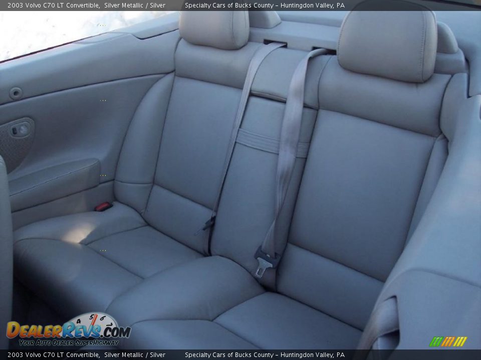 2003 Volvo C70 LT Convertible Silver Metallic / Silver Photo #25