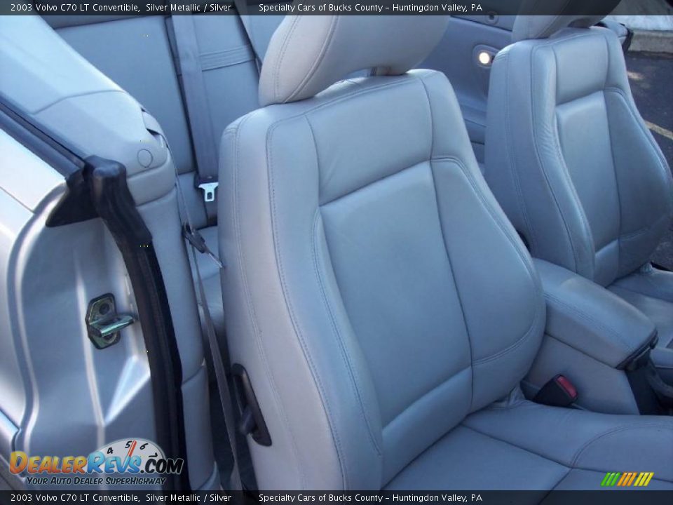 2003 Volvo C70 LT Convertible Silver Metallic / Silver Photo #27