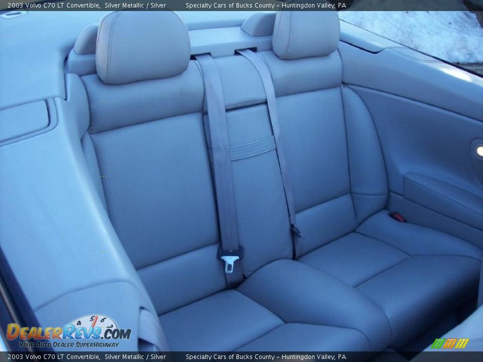 2003 Volvo C70 LT Convertible Silver Metallic / Silver Photo #29