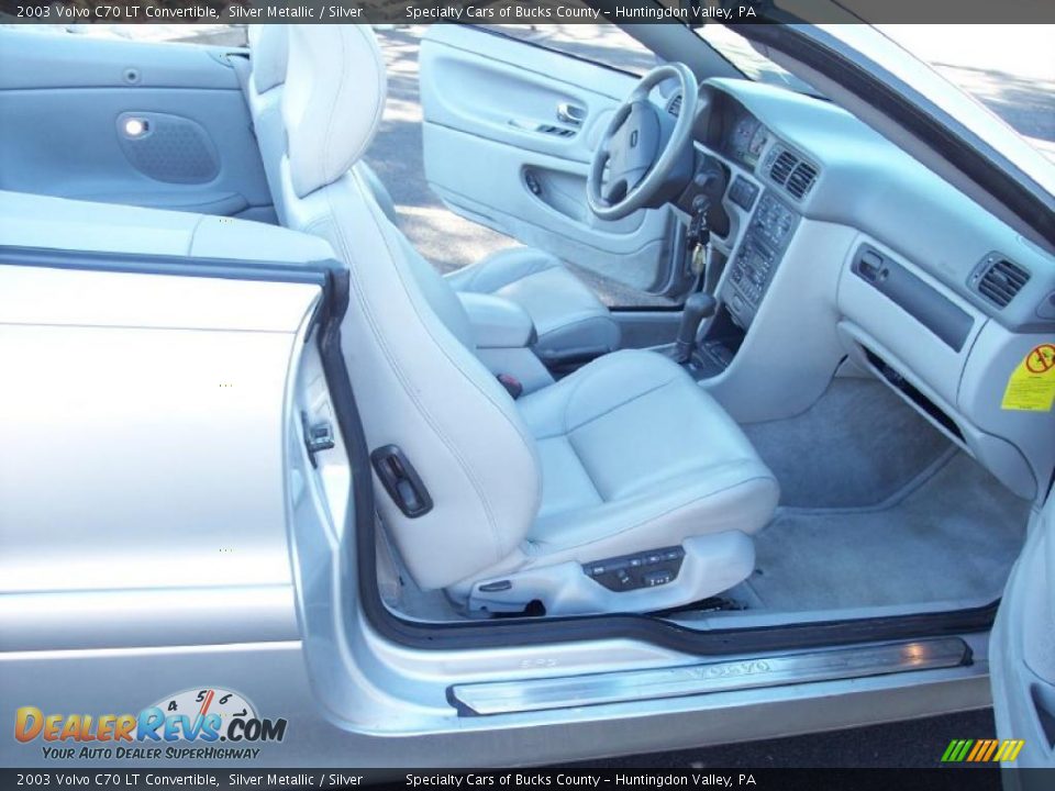 2003 Volvo C70 LT Convertible Silver Metallic / Silver Photo #30