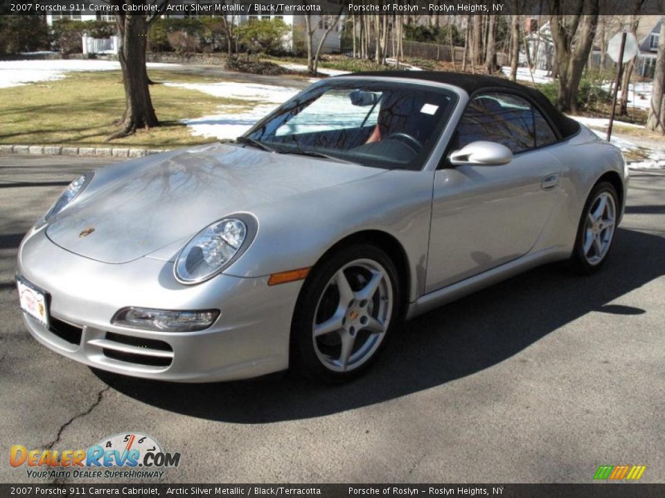2007 Porsche 911 Carrera Cabriolet Arctic Silver Metallic / Black/Terracotta Photo #1