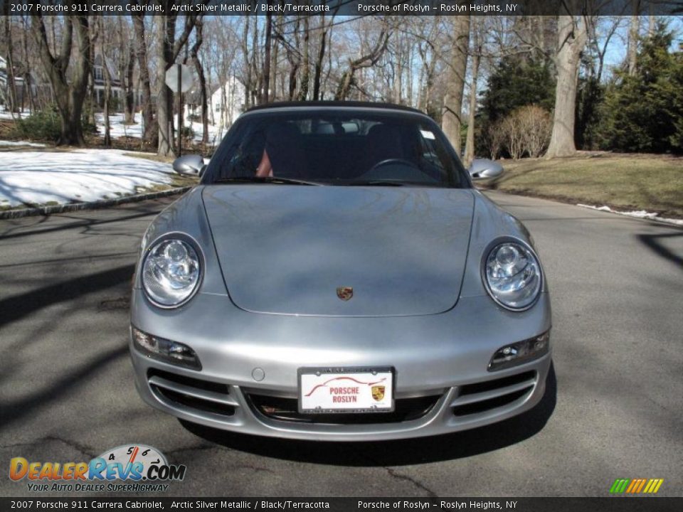 2007 Porsche 911 Carrera Cabriolet Arctic Silver Metallic / Black/Terracotta Photo #2