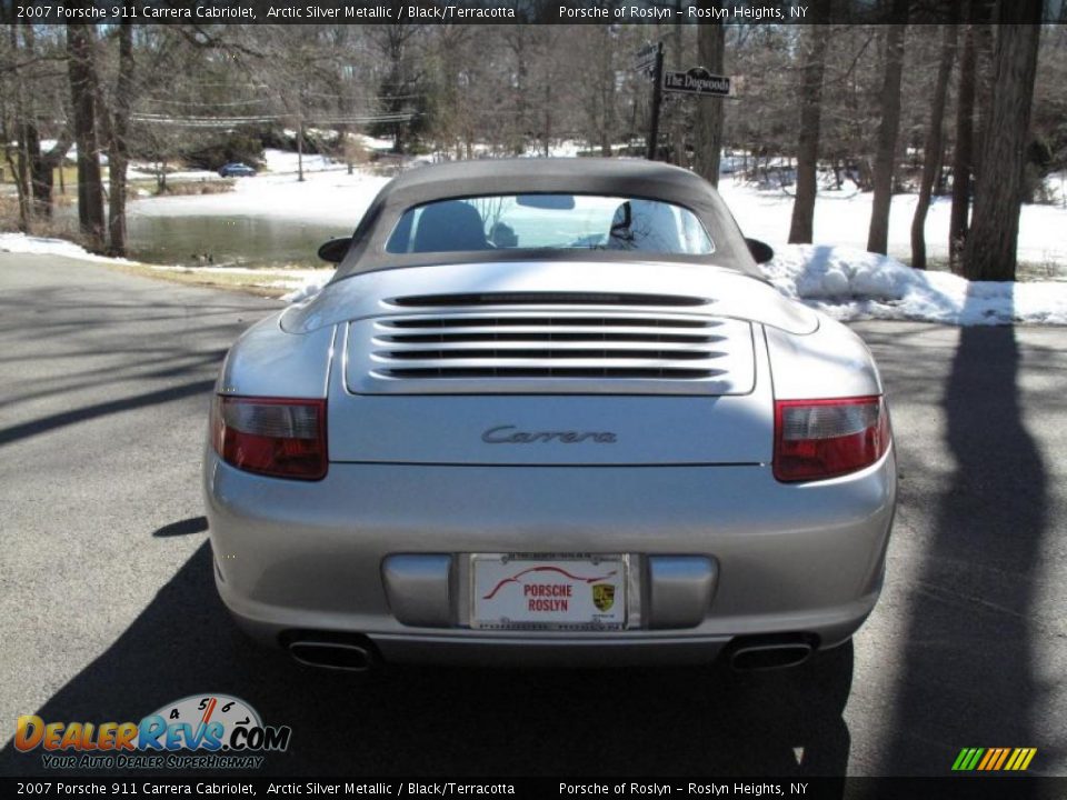 2007 Porsche 911 Carrera Cabriolet Arctic Silver Metallic / Black/Terracotta Photo #5
