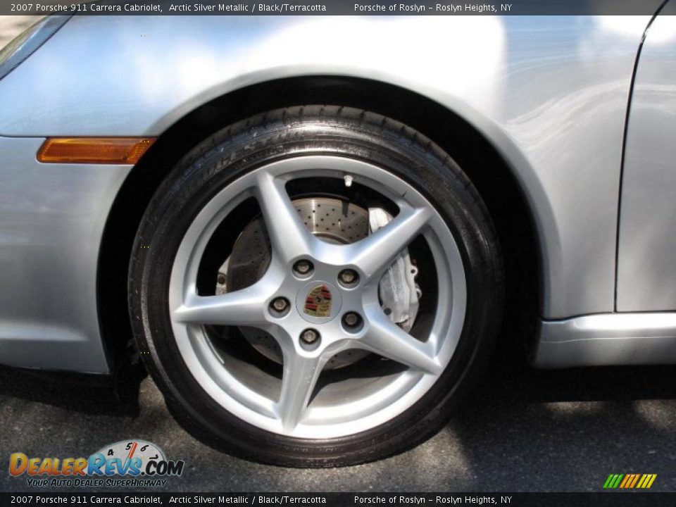 2007 Porsche 911 Carrera Cabriolet Arctic Silver Metallic / Black/Terracotta Photo #10