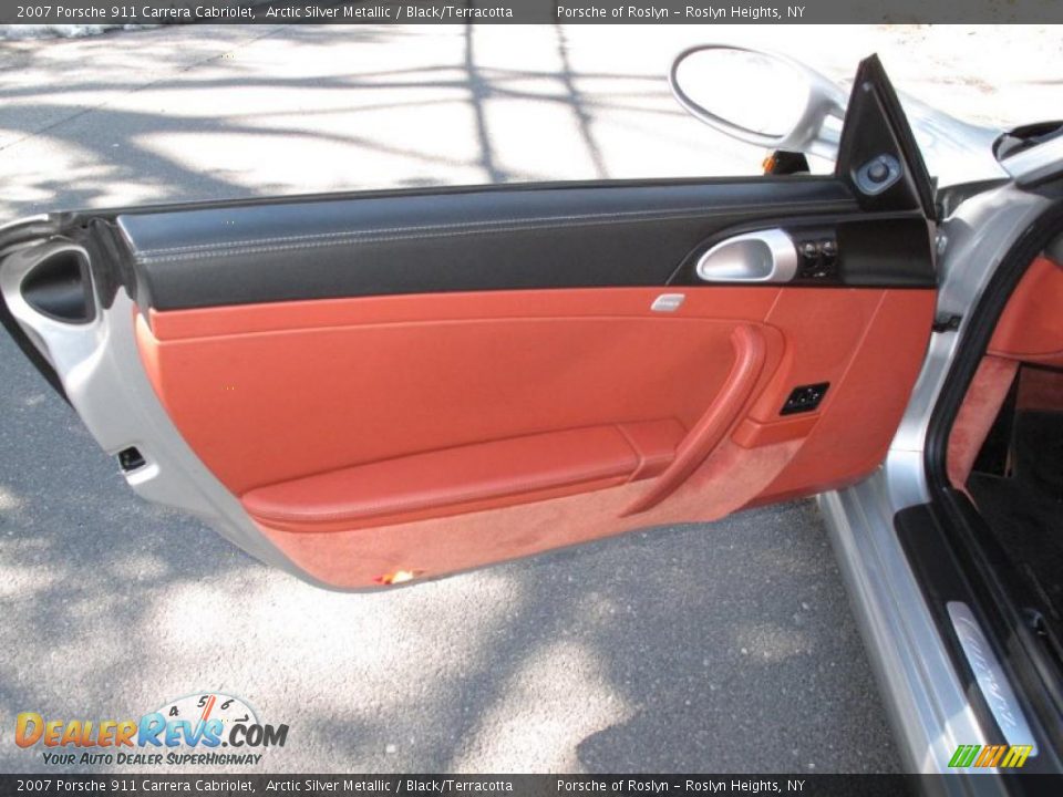 2007 Porsche 911 Carrera Cabriolet Arctic Silver Metallic / Black/Terracotta Photo #13