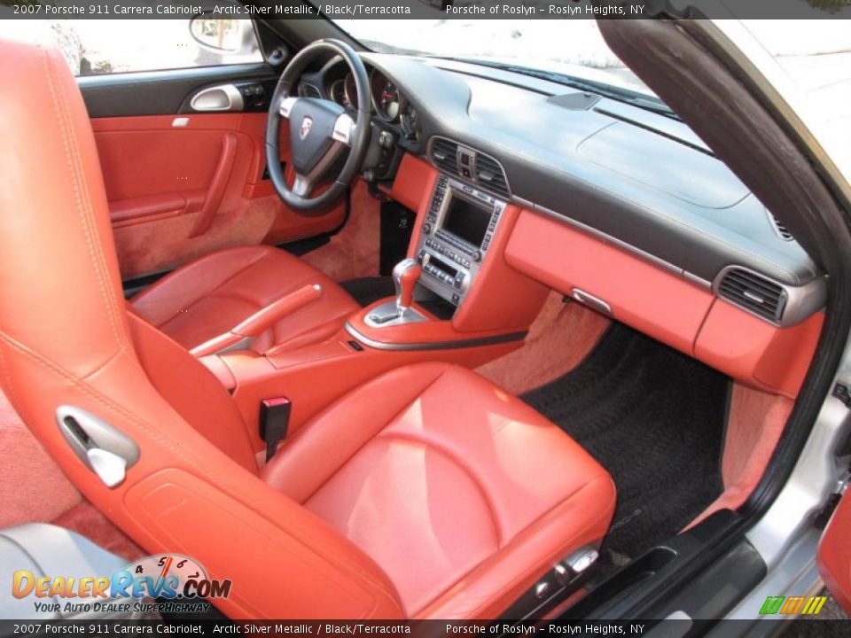 2007 Porsche 911 Carrera Cabriolet Arctic Silver Metallic / Black/Terracotta Photo #14