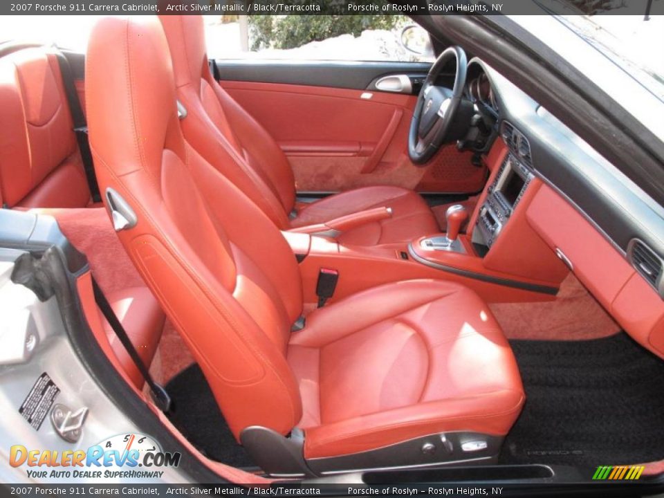 2007 Porsche 911 Carrera Cabriolet Arctic Silver Metallic / Black/Terracotta Photo #15