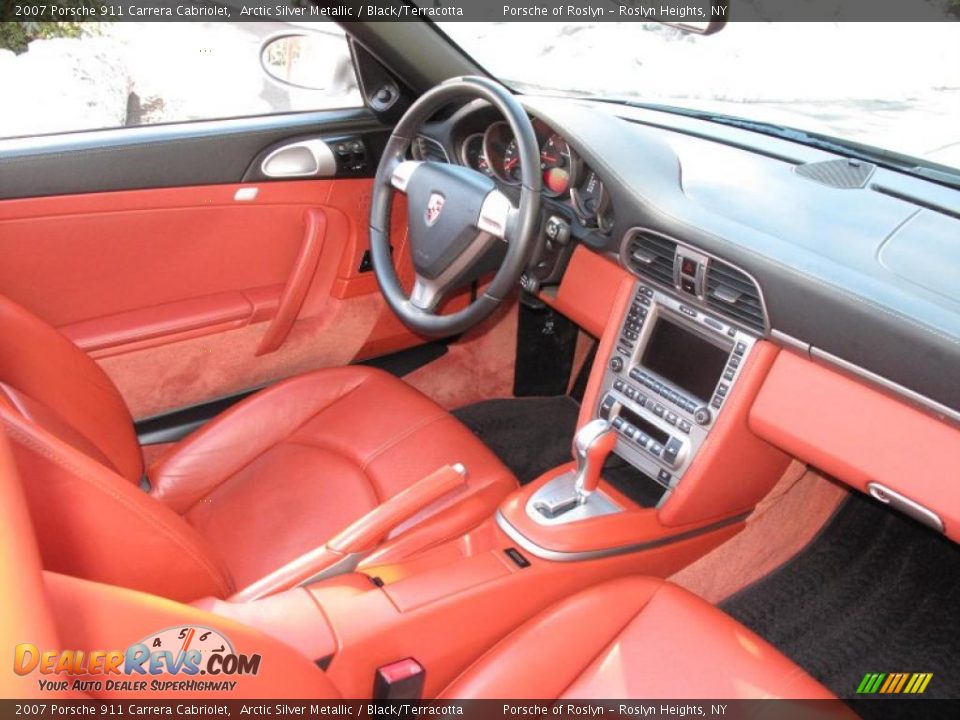 2007 Porsche 911 Carrera Cabriolet Arctic Silver Metallic / Black/Terracotta Photo #16