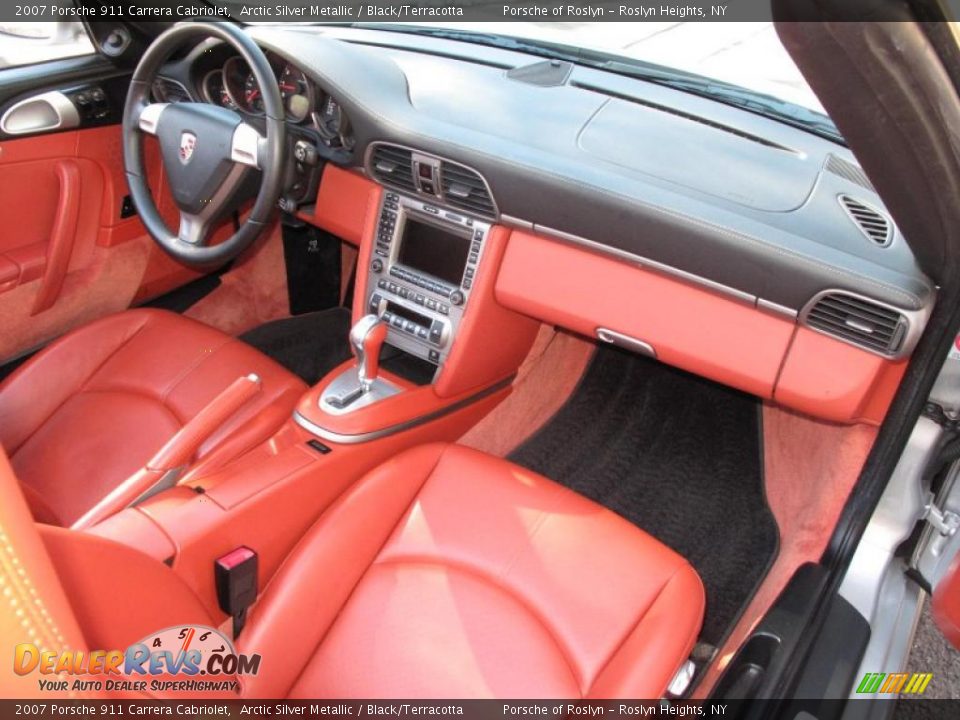 2007 Porsche 911 Carrera Cabriolet Arctic Silver Metallic / Black/Terracotta Photo #17