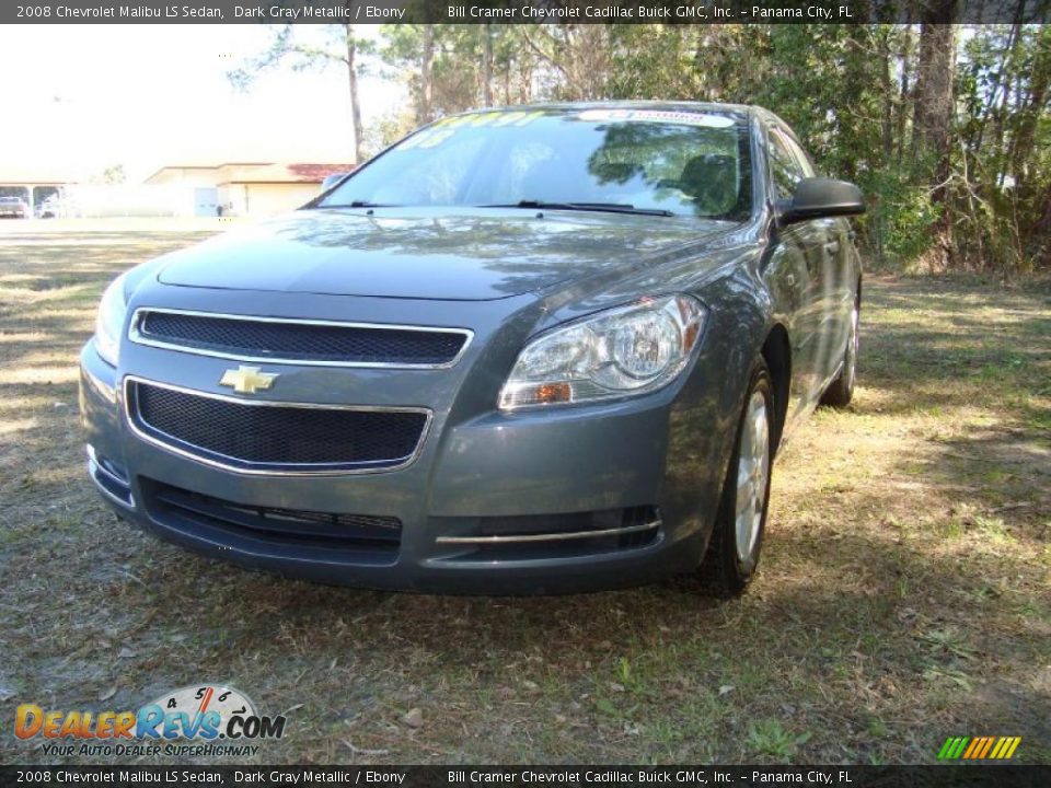 2008 Chevrolet Malibu LS Sedan Dark Gray Metallic / Ebony Photo #2