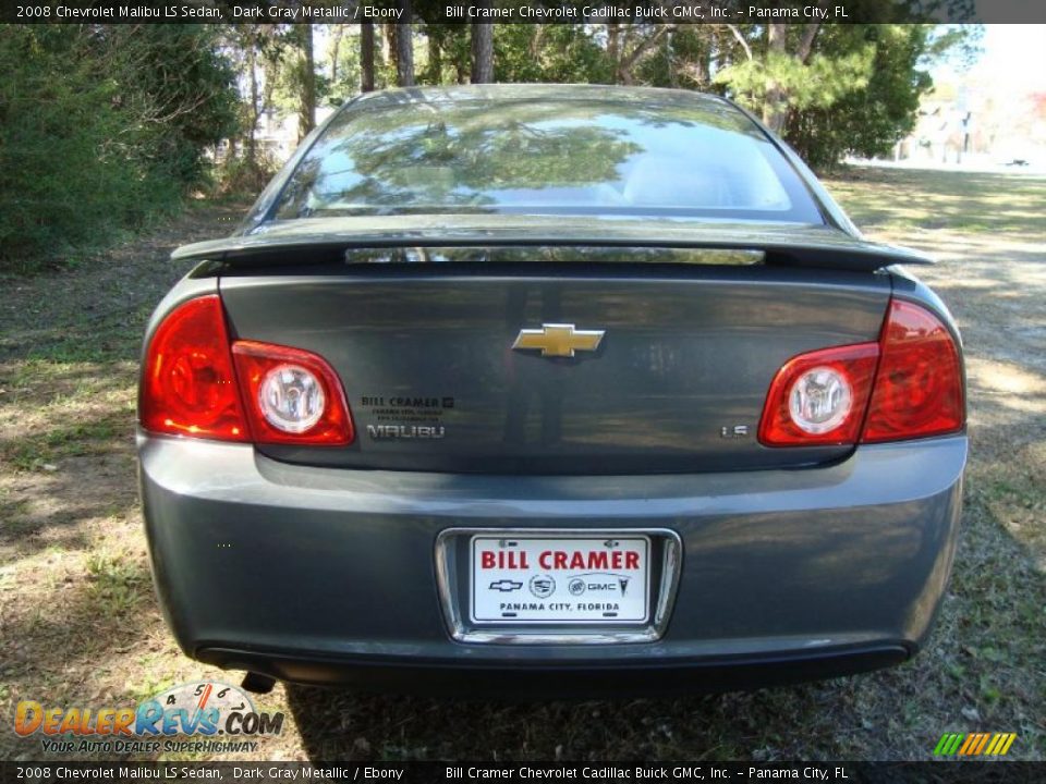 2008 Chevrolet Malibu LS Sedan Dark Gray Metallic / Ebony Photo #3