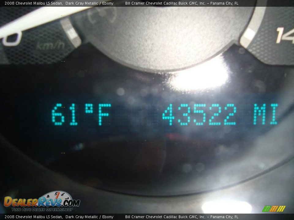 2008 Chevrolet Malibu LS Sedan Dark Gray Metallic / Ebony Photo #4