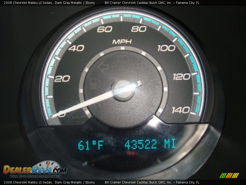 2008 Chevrolet Malibu LS Sedan Dark Gray Metallic / Ebony Photo #5