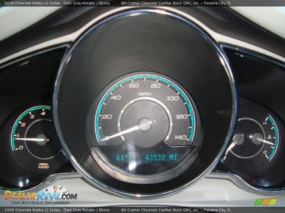 2008 Chevrolet Malibu LS Sedan Dark Gray Metallic / Ebony Photo #6