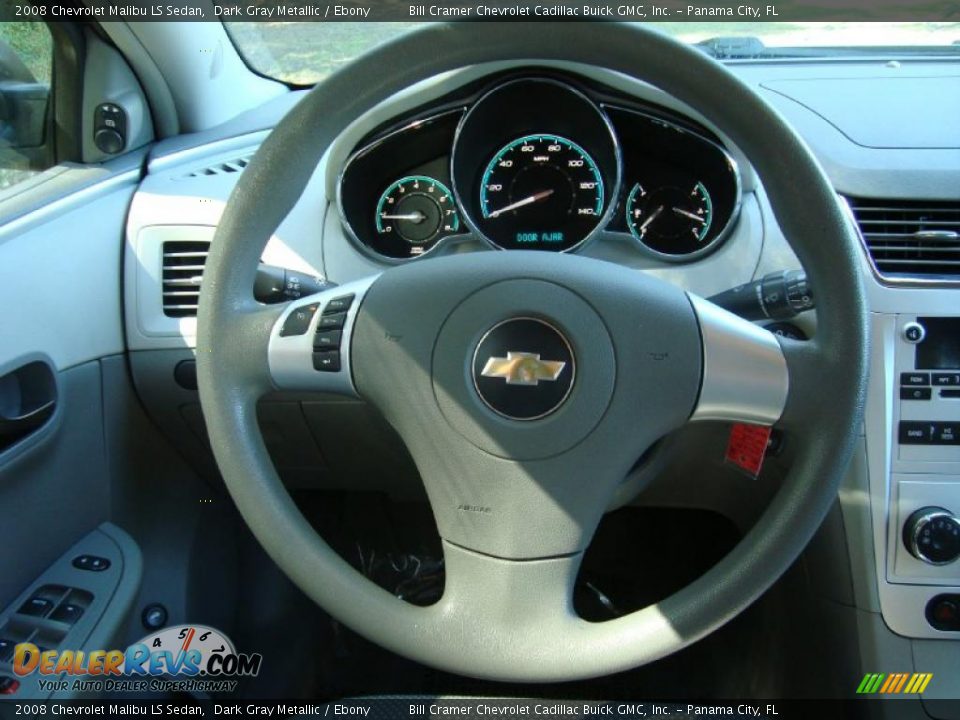 2008 Chevrolet Malibu LS Sedan Dark Gray Metallic / Ebony Photo #7