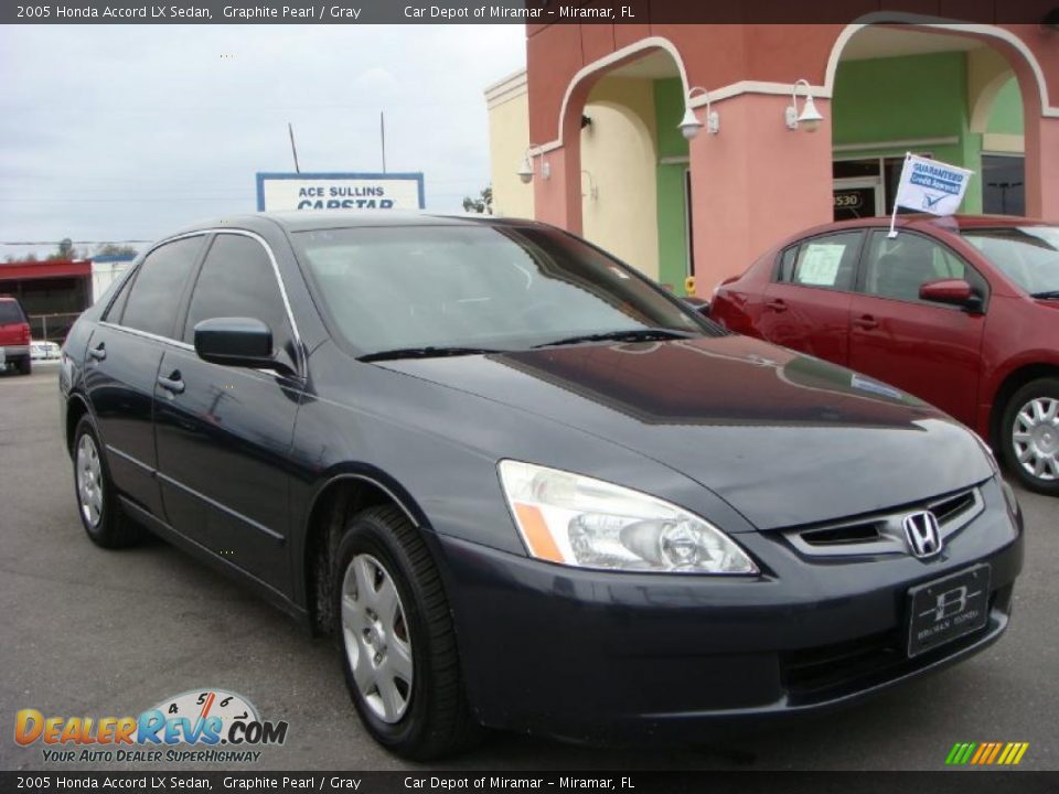 2005 Honda Accord LX Sedan Graphite Pearl / Gray Photo #1