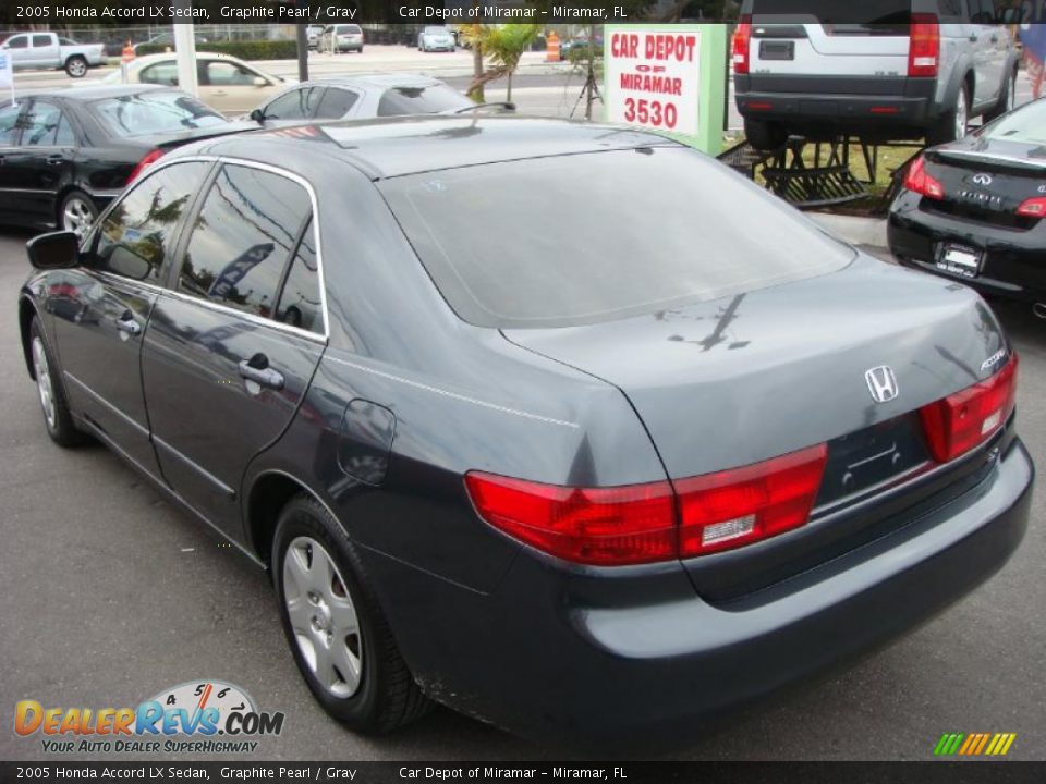 2005 Honda Accord LX Sedan Graphite Pearl / Gray Photo #5