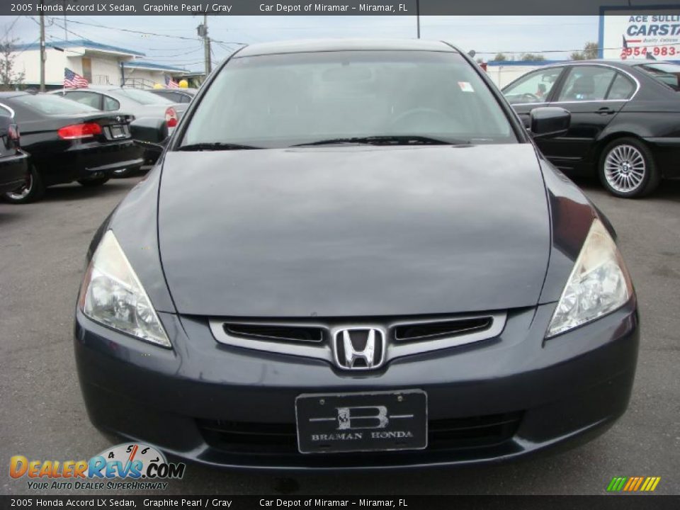 2005 Honda Accord LX Sedan Graphite Pearl / Gray Photo #8