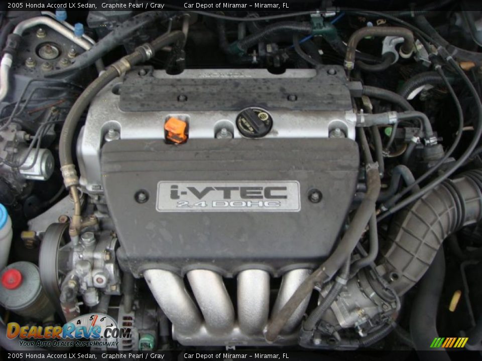 2005 Honda Accord LX Sedan Graphite Pearl / Gray Photo #15