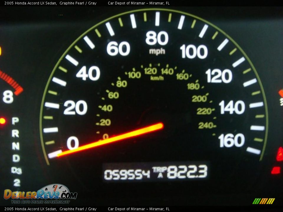 2005 Honda Accord LX Sedan Graphite Pearl / Gray Photo #17