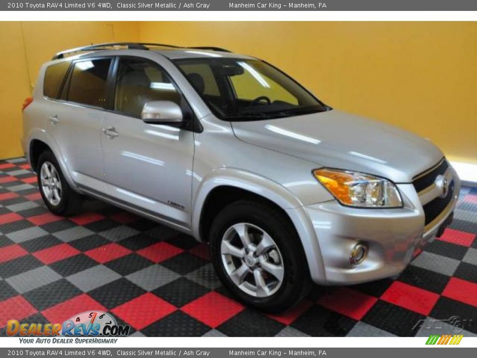 2010 Toyota RAV4 Limited V6 4WD Classic Silver Metallic / Ash Gray Photo #1