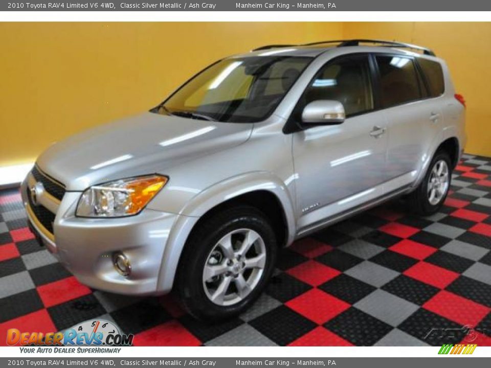 2010 Toyota RAV4 Limited V6 4WD Classic Silver Metallic / Ash Gray Photo #3