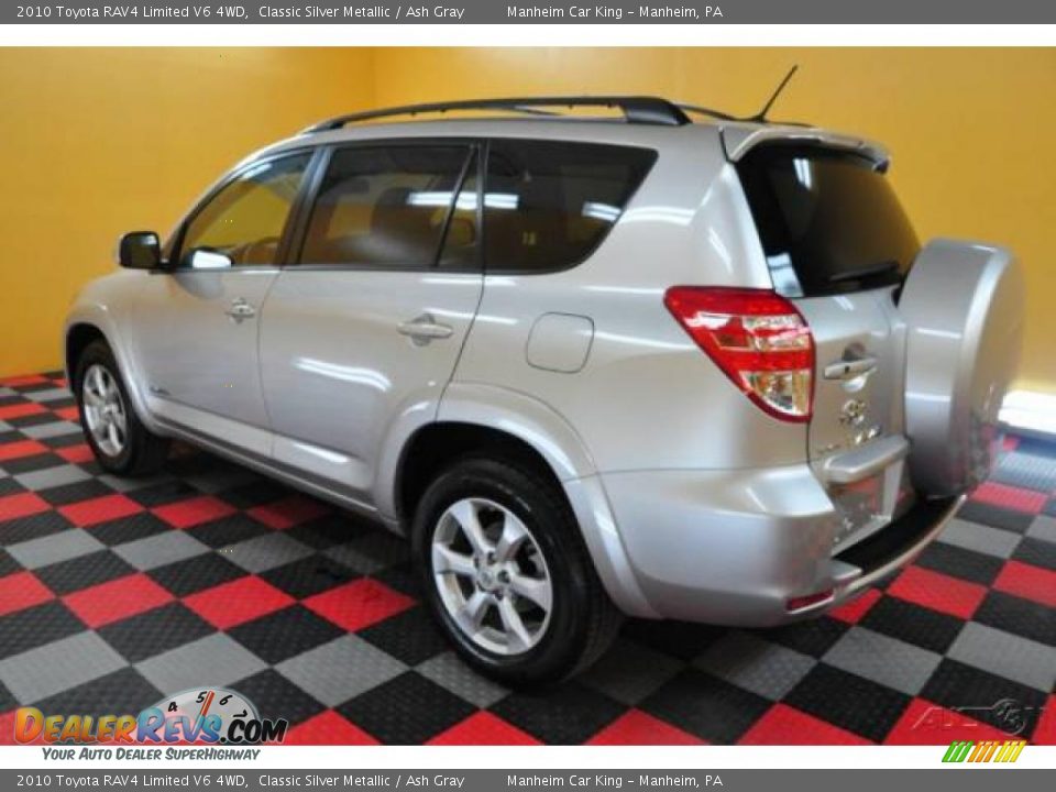 2010 Toyota RAV4 Limited V6 4WD Classic Silver Metallic / Ash Gray Photo #4