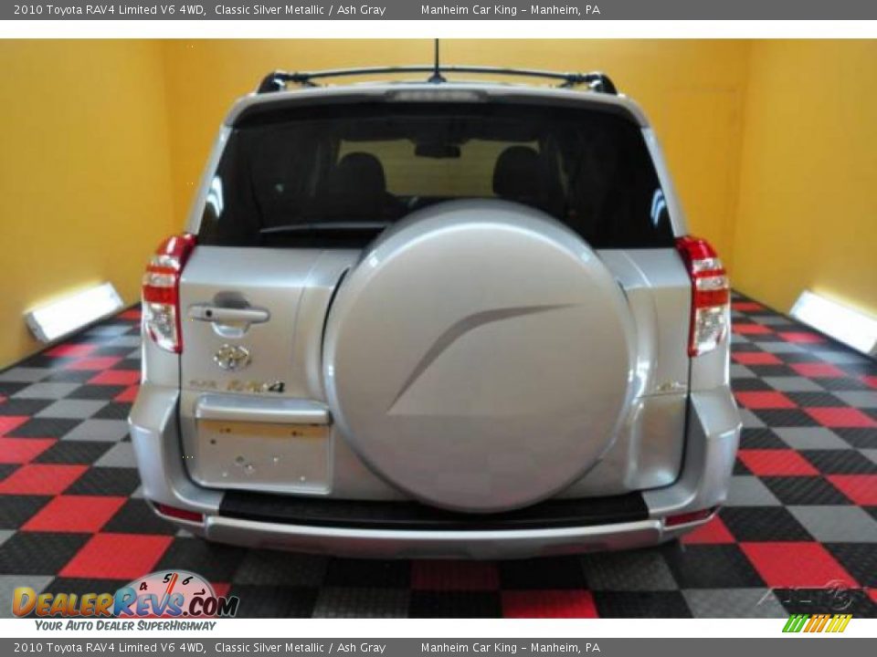 2010 Toyota RAV4 Limited V6 4WD Classic Silver Metallic / Ash Gray Photo #5
