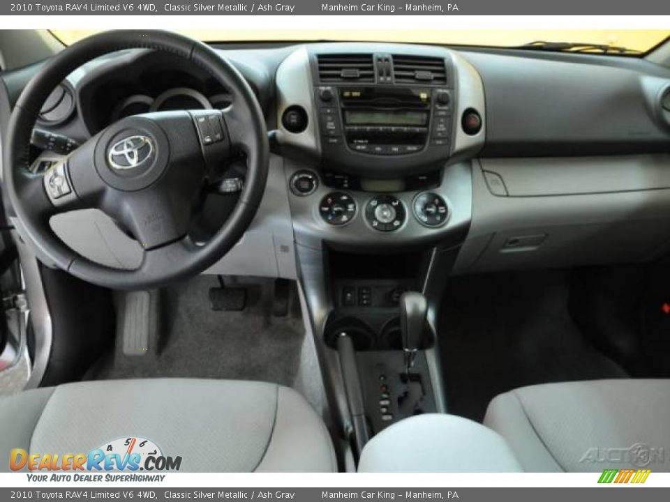 2010 Toyota RAV4 Limited V6 4WD Classic Silver Metallic / Ash Gray Photo #7