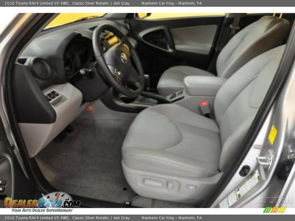 2010 Toyota RAV4 Limited V6 4WD Classic Silver Metallic / Ash Gray Photo #14