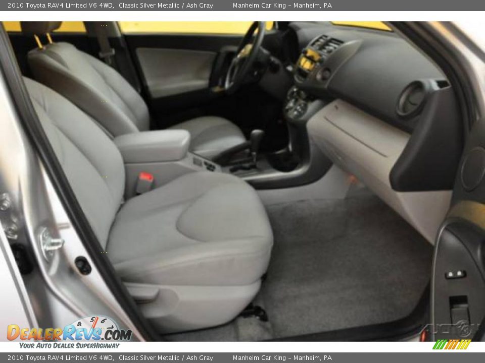 2010 Toyota RAV4 Limited V6 4WD Classic Silver Metallic / Ash Gray Photo #18