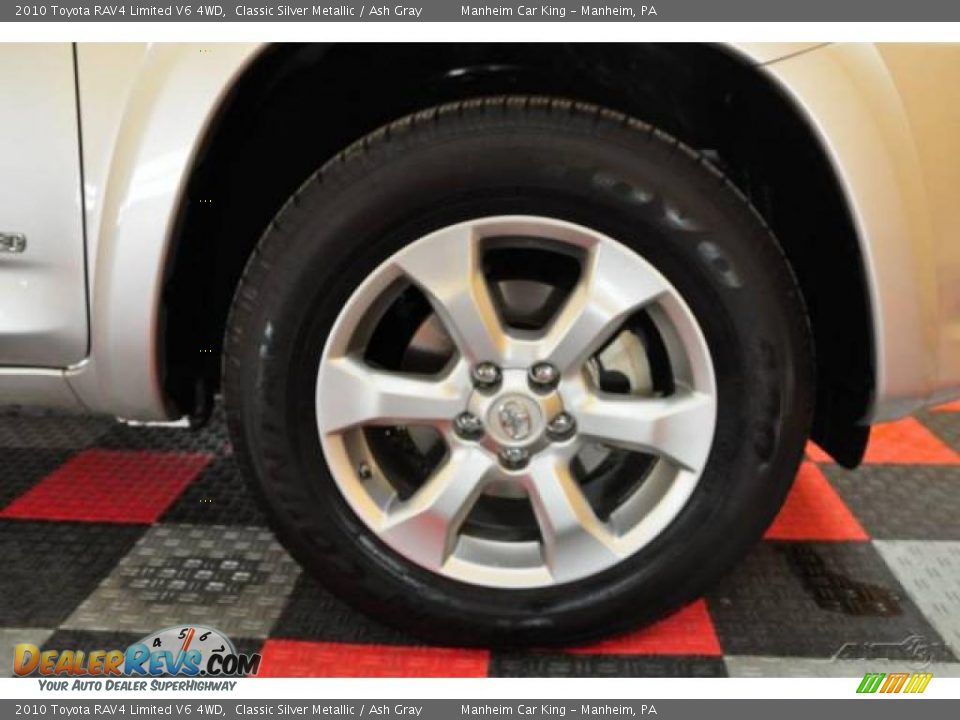 2010 Toyota RAV4 Limited V6 4WD Classic Silver Metallic / Ash Gray Photo #19