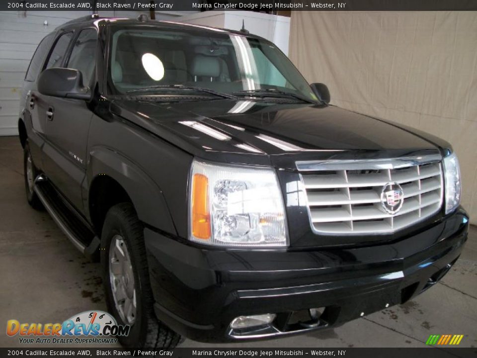 2004 Cadillac Escalade AWD Black Raven / Pewter Gray Photo #4