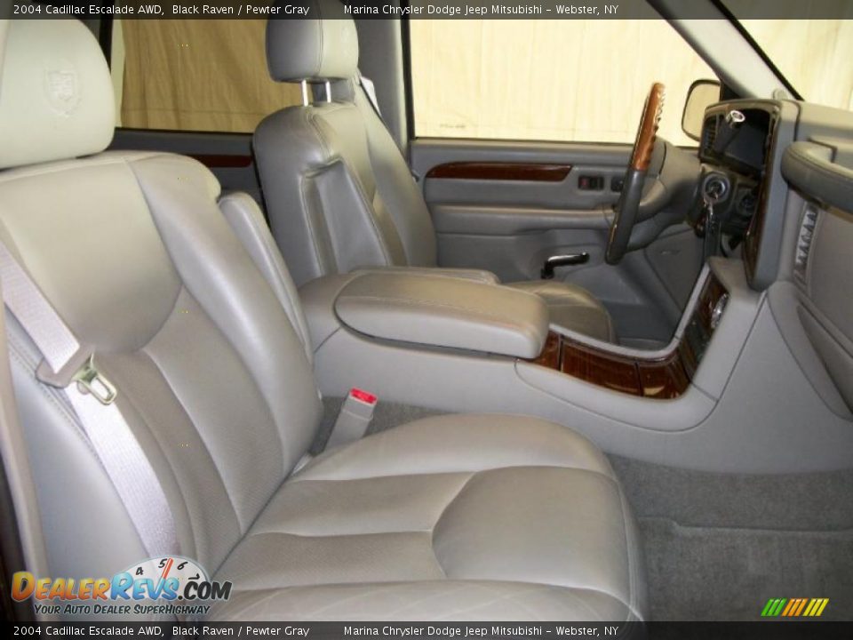 2004 Cadillac Escalade AWD Black Raven / Pewter Gray Photo #16