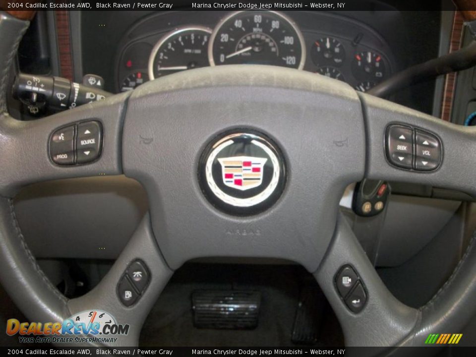 2004 Cadillac Escalade AWD Black Raven / Pewter Gray Photo #22