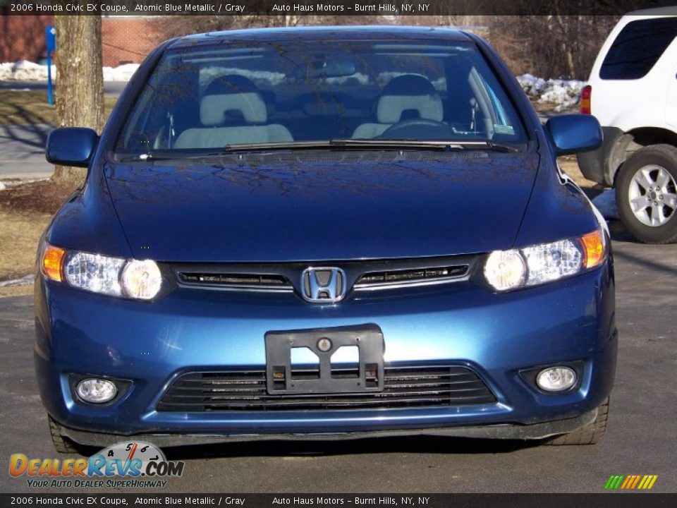 2006 Honda Civic EX Coupe Atomic Blue Metallic / Gray Photo #2