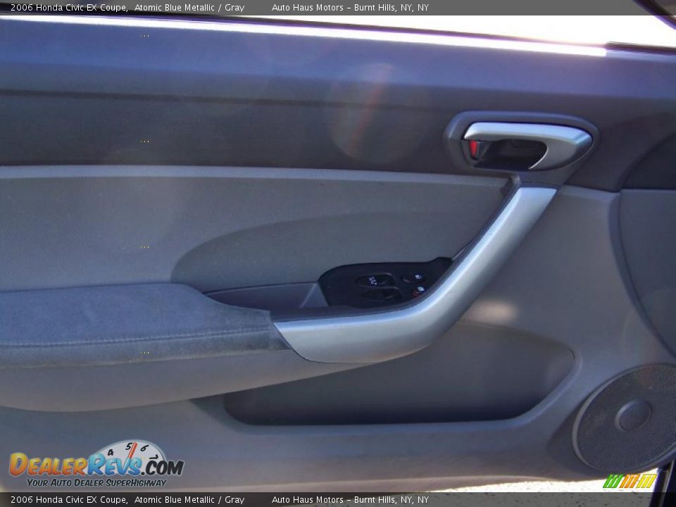 2006 Honda Civic EX Coupe Atomic Blue Metallic / Gray Photo #12