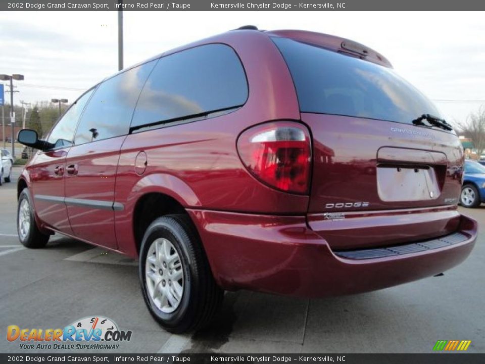 2002 Dodge Grand Caravan Sport Inferno Red Pearl / Taupe Photo #5