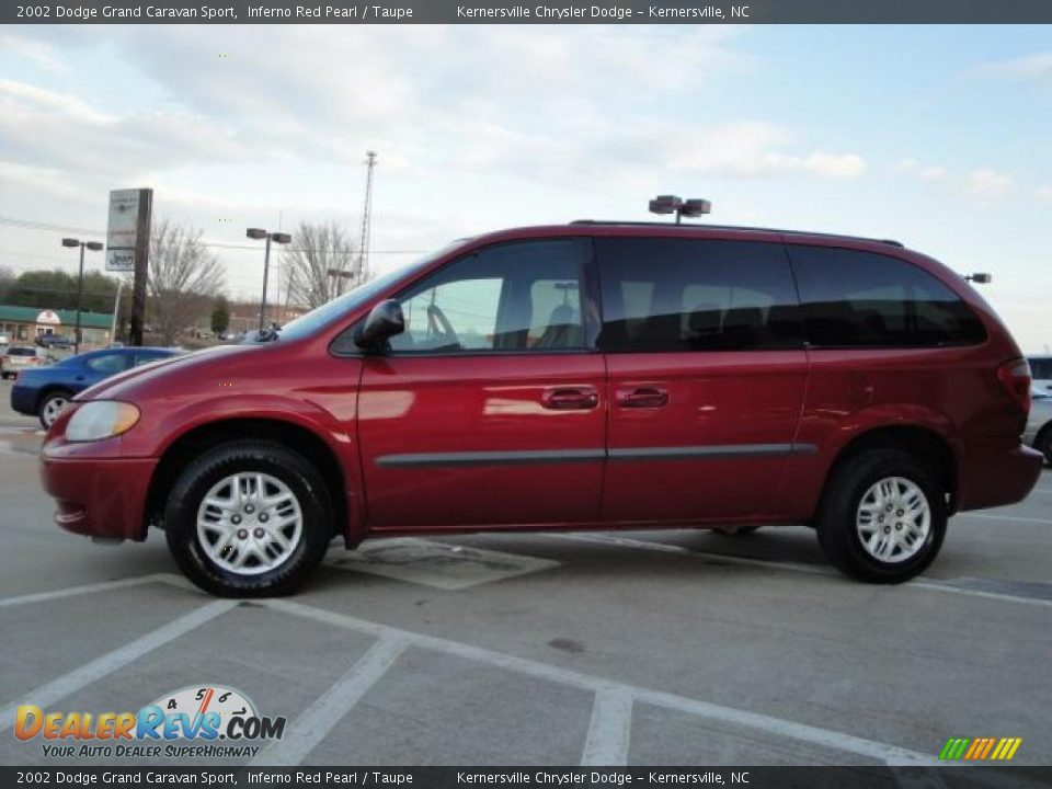 2002 Dodge Grand Caravan Sport Inferno Red Pearl / Taupe Photo #6