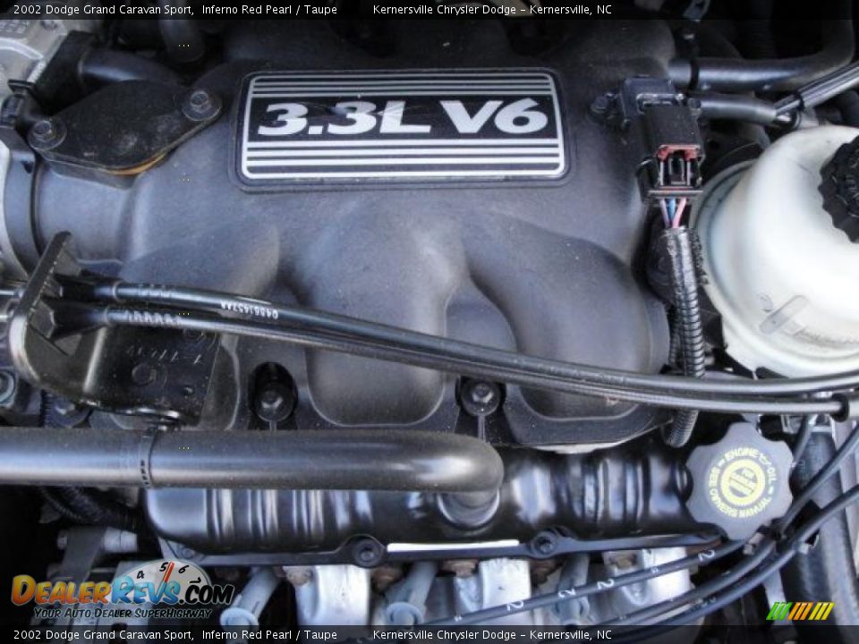 2002 Dodge Grand Caravan Sport Inferno Red Pearl / Taupe Photo #30