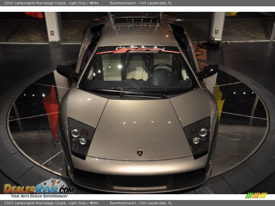 2003 Lamborghini Murcielago Coupe Light Grey / White Photo #2