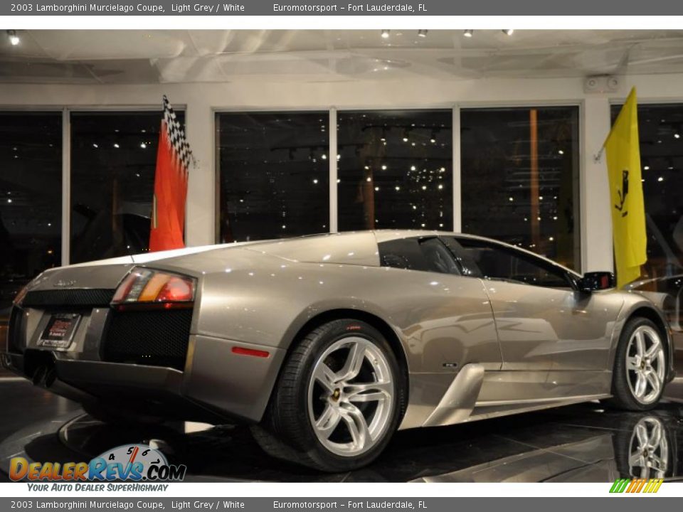 2003 Lamborghini Murcielago Coupe Light Grey / White Photo #6